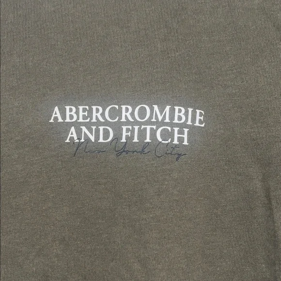 Abercrombie & Fitch Men’s Size Small Green NYC Soft Tee 100% Cotton - Picture 4 of 7